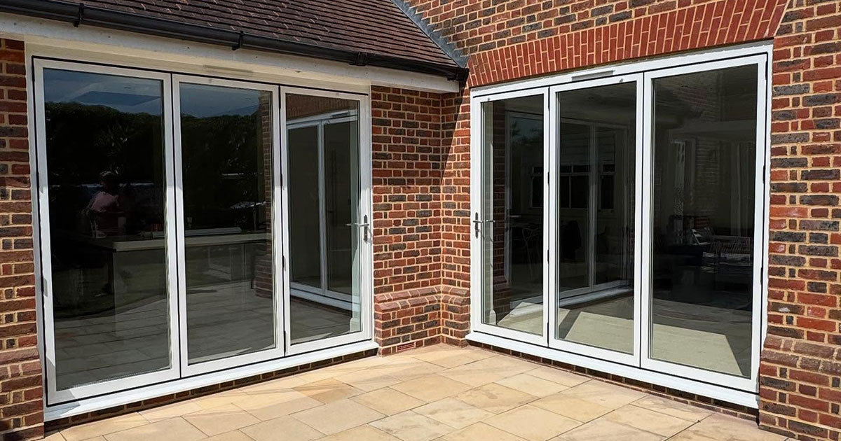 new bi-fold doors to patio